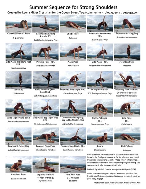 Printable Restorative Yoga Poses